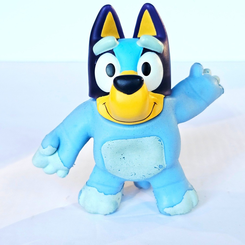 Bluey Moose Toys Squishy Gel Figure Blue Heeler Action Toy Fidget Collectible